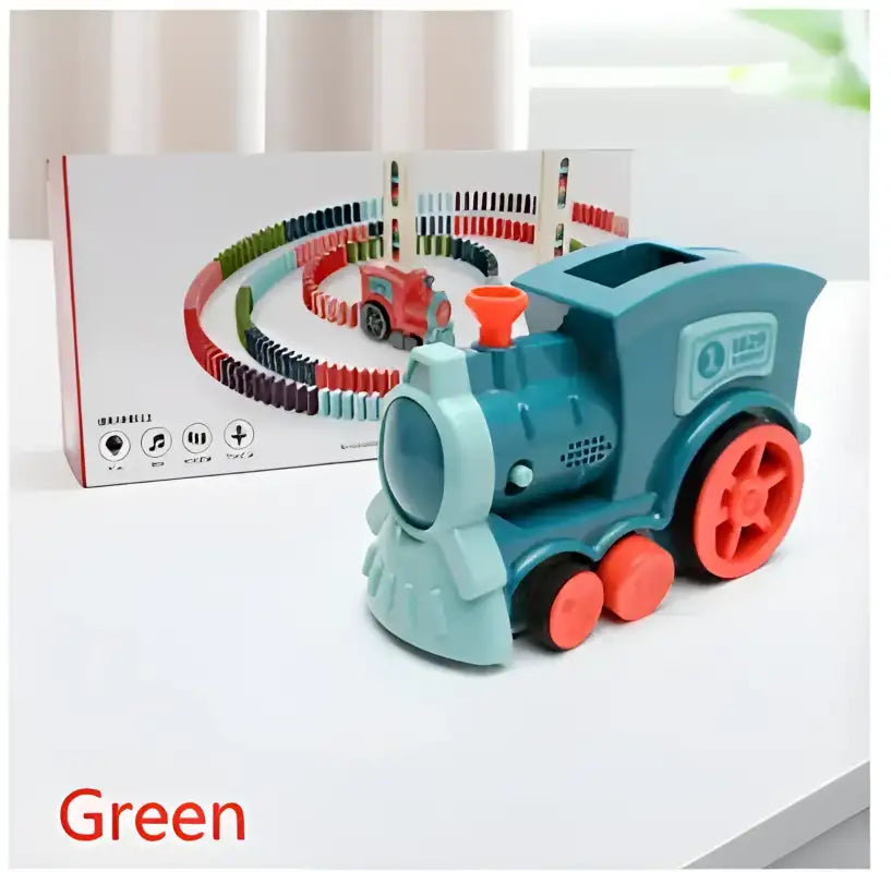 Domino Dash Express™ Electric Train Set for Kids - Green / 120PCS