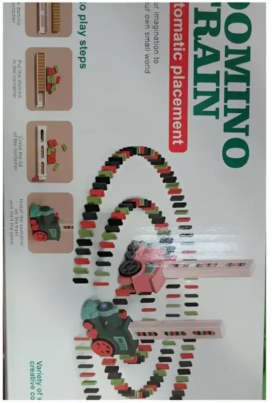 Domino Dash Express™ Electric Train Set for Kids - Pink / 120PCS