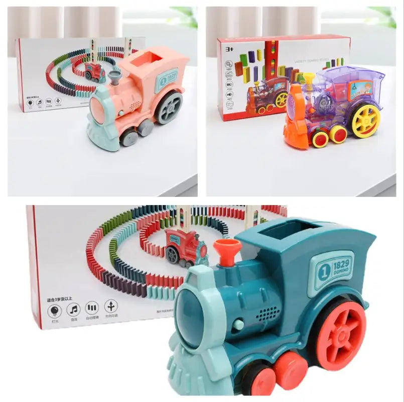 Domino Dash Express™ Electric Train Set for Kids - Set / 60pcs