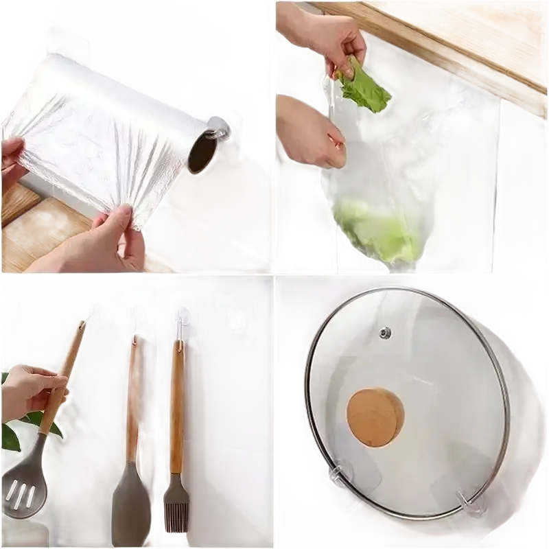 Kitchen storage solutions.