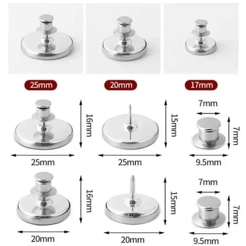 4/8 pairs of detachable curtain magnetic buttons fixed clips to prevent light adjustment