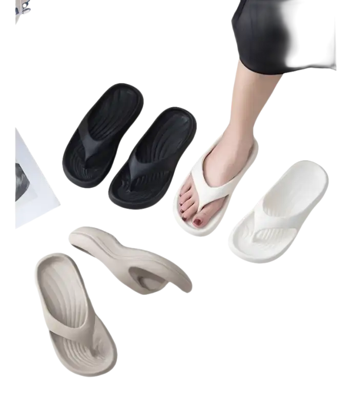 Assorted flip-flops.