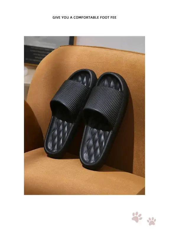 4cm Summer Non-slip Soft Cloud Slippers Women Comfy Eva Thick Platform Slides Woman Couple Bathroom Home Flip Flops