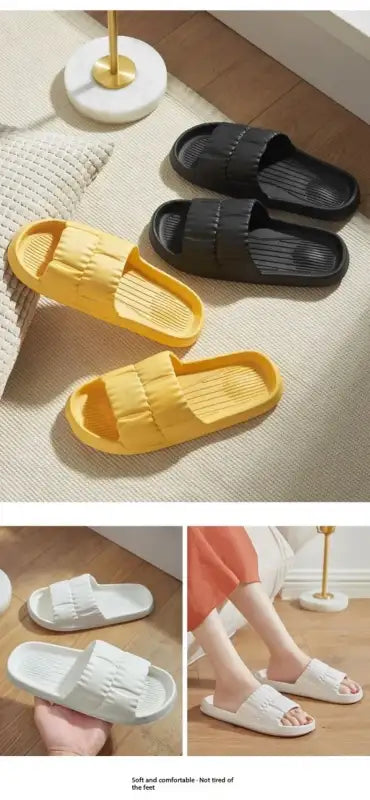 2025 Women Soft Sole Cloud Slippers Thick Platform Indoor Outdoor Beach Sandals Summer EVA Non Slip Flip Flops