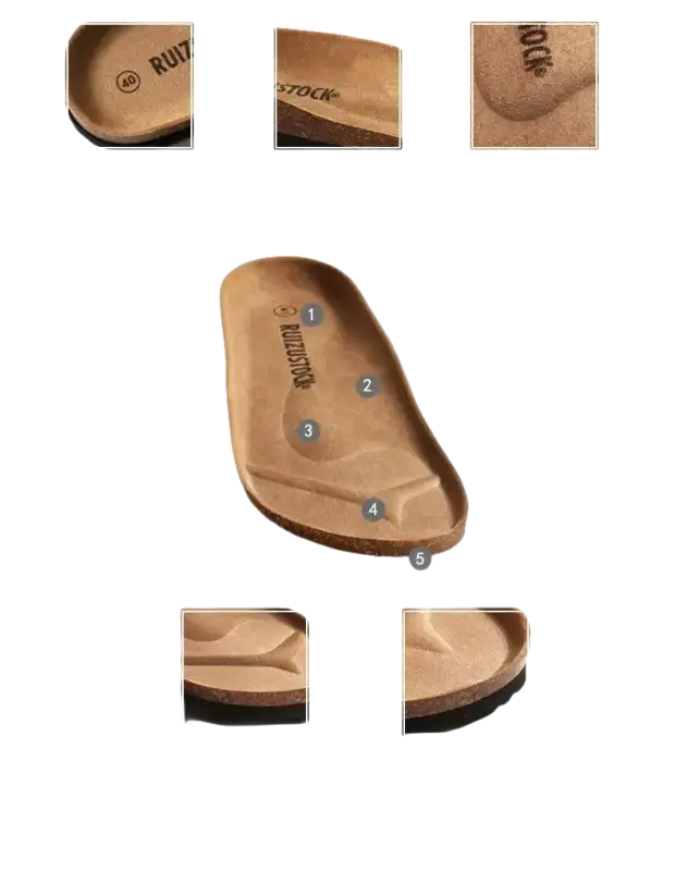 Anatomical shoe insole diagram.