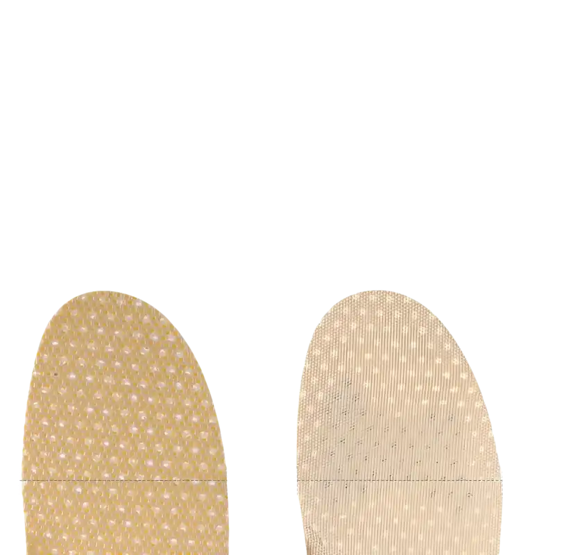 Insole size comparison.