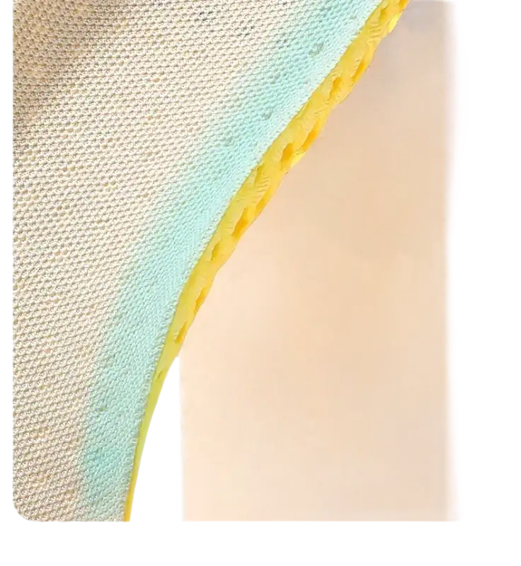 Layered cleaning sponge.