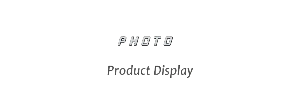 PHOTO Product Display’ text.