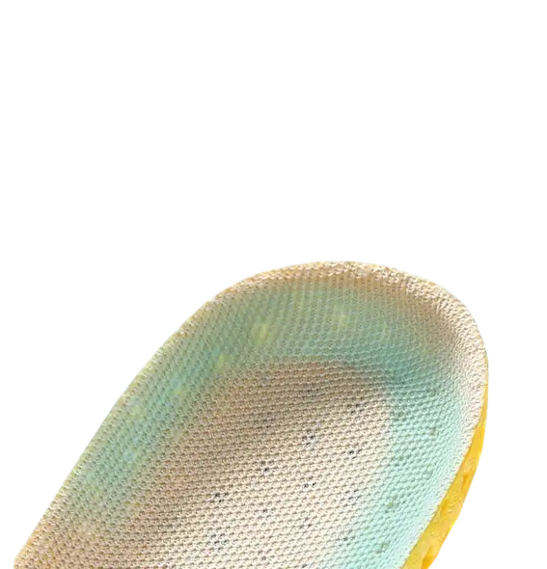 U-shaped shoe insole.