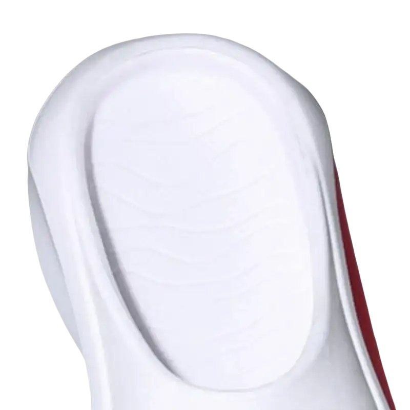 White slide sandal.