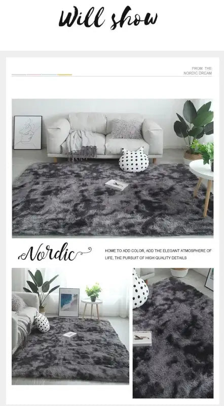 VIKAMA Blankets Modern Simple Light Luxury Cozy Living Room Carpet Floor Cushion Sofa Tea Table Bedroom Bedside Blanket