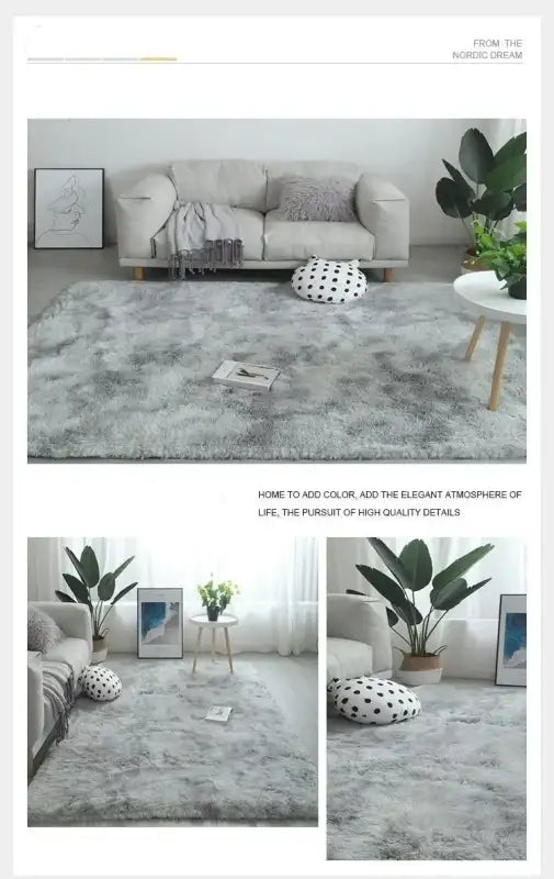VIKAMA Blankets Modern Simple Light Luxury Cozy Living Room Carpet Floor Cushion Sofa Tea Table Bedroom Bedside Blanket