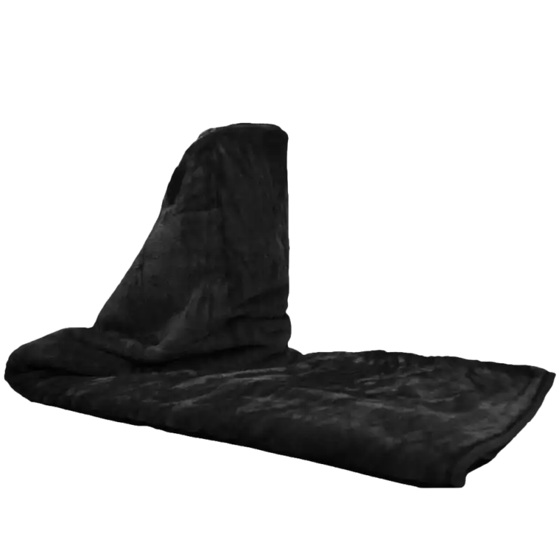 Black chair cover.