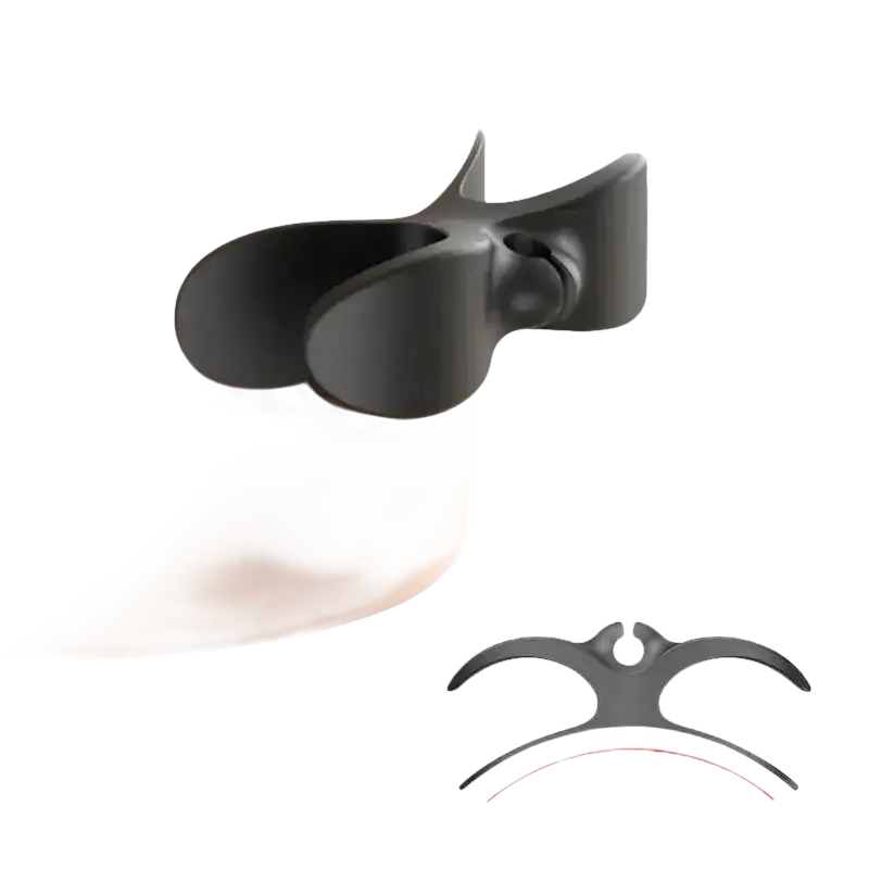 Black pot clip.