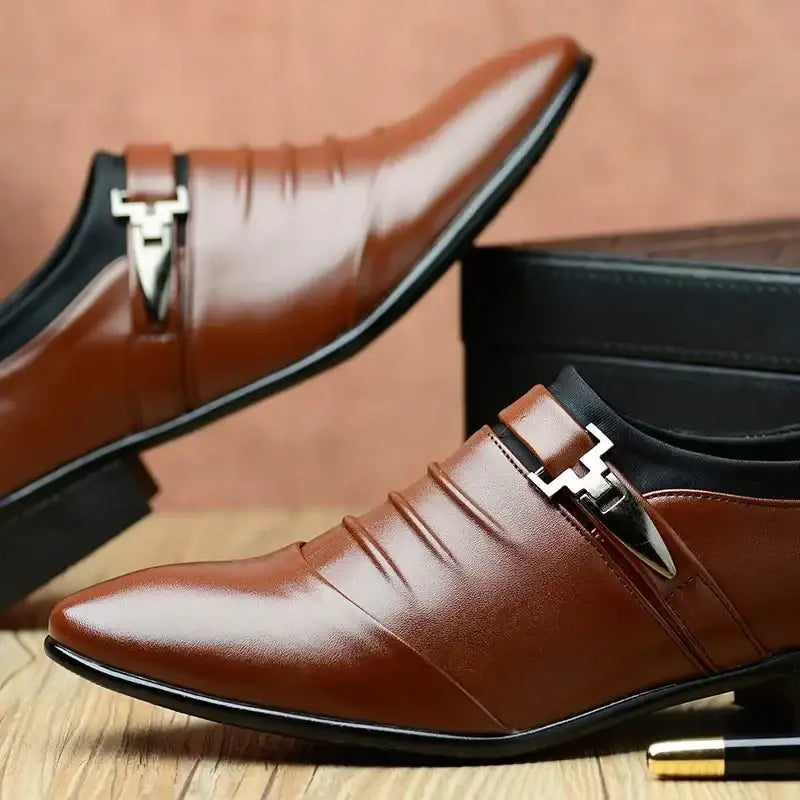 Cotton Leather Shoes Men Formal Dress Shoes Luxury Business Oxford Male Office Wedding Dress Shoes for Men Winter New