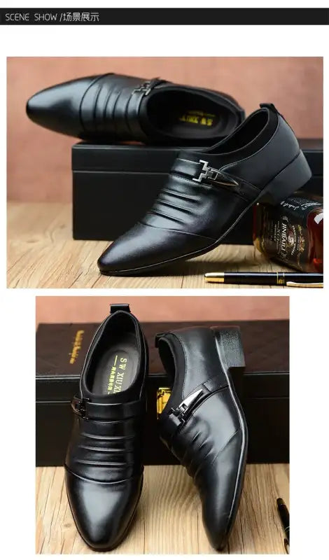 Cotton Leather Shoes Men Formal Dress Shoes Luxury Business Oxford Male Office Wedding Dress Shoes for Men Winter New