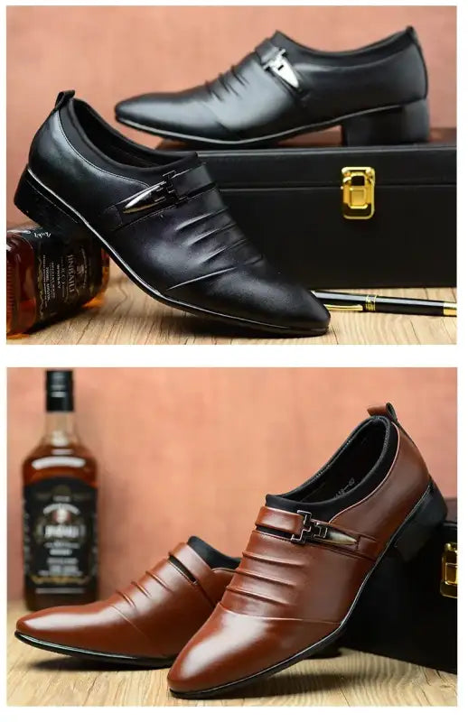 Cotton Leather Shoes Men Formal Dress Shoes Luxury Business Oxford Male Office Wedding Dress Shoes for Men Winter New