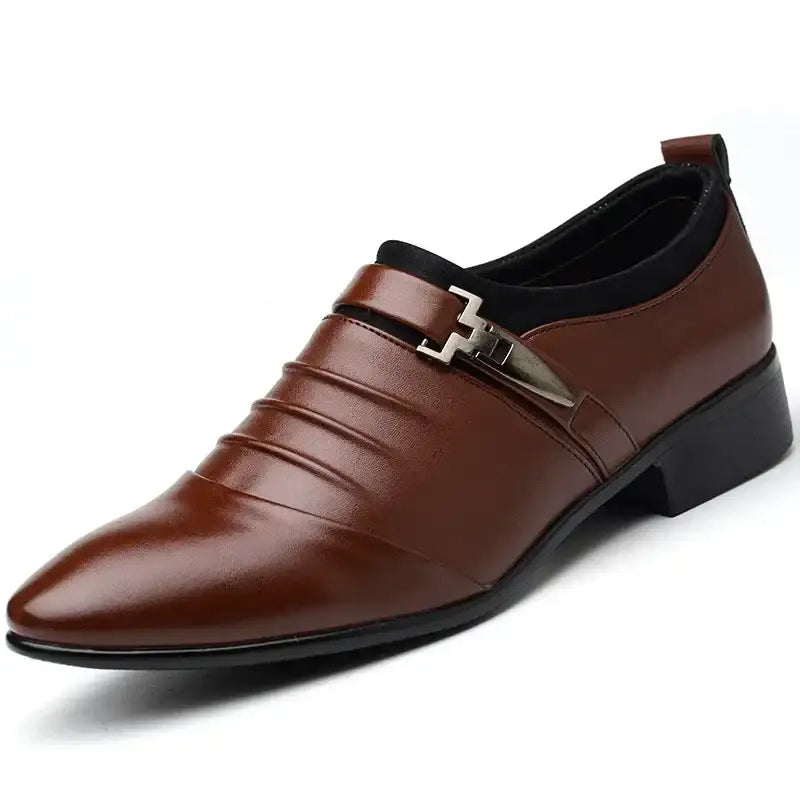 Cotton Leather Shoes Men Formal Dress Shoes Luxury Business Oxford Male Office Wedding Dress Shoes for Men Winter New