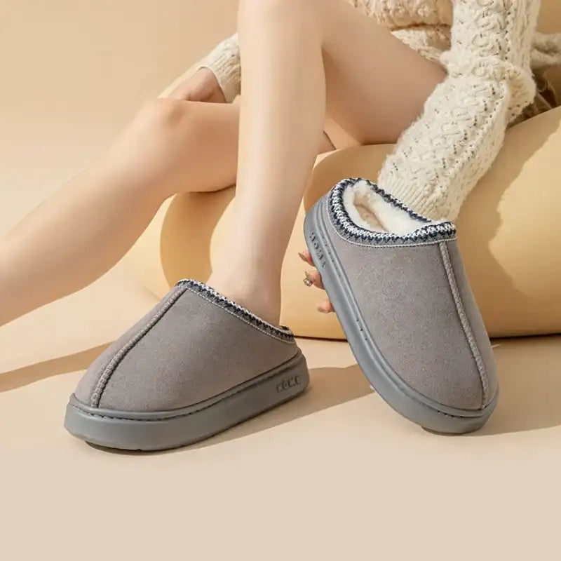 Platform Fluffy Slippers Women House Flats Fashion Plush Winter Designer Shoes Ladies Home Elegant Casual Footwear