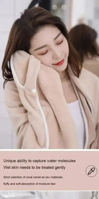 Wearable Style Bath Towels Soft Absorbent Towel Dress Thickened Water Absorbing Bathrobe Wearable Camisole Coral Fleece