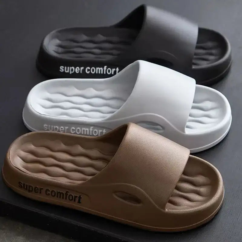 Thick Platform Slippers for Women Home Soft Sole Pillow Slides Sandals Woman Summer Beach Non Slip Flip Flops Bathroom