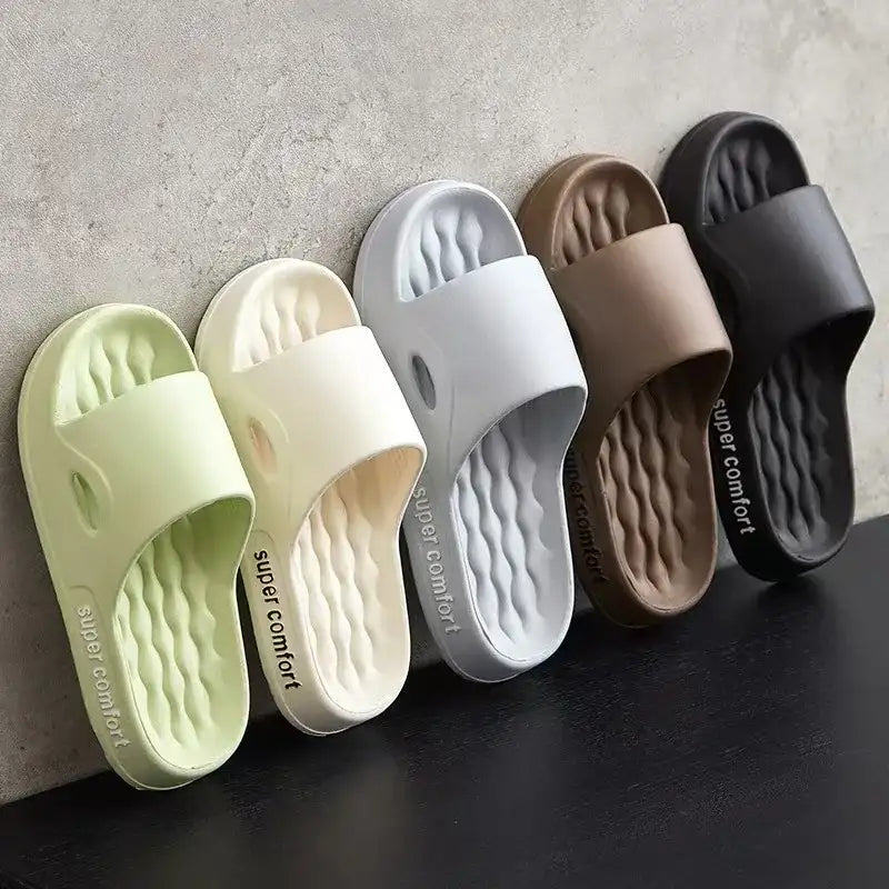 Thick Platform Slippers for Women Home Soft Sole Pillow Slides Sandals Woman Summer Beach Non Slip Flip Flops Bathroom