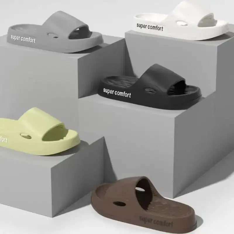 Thick Platform Slippers for Women Home Soft Sole Pillow Slides Sandals Woman Summer Beach Non Slip Flip Flops Bathroom