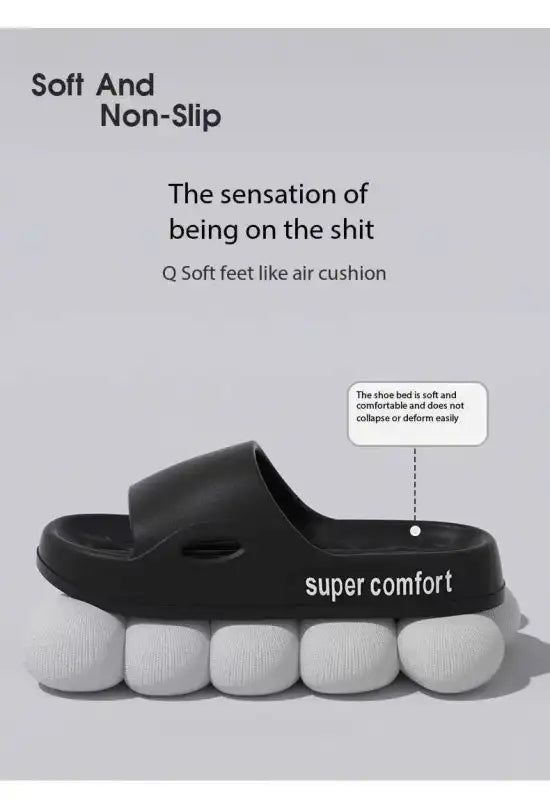Thick Platform Slippers for Women Home Soft Sole Pillow Slides Sandals Woman Summer Beach Non Slip Flip Flops Bathroom