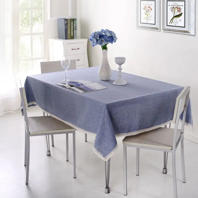 AquaGuard Table Cover: Heat & Spill Resistant Cloth - Light Blue / 110x160cm