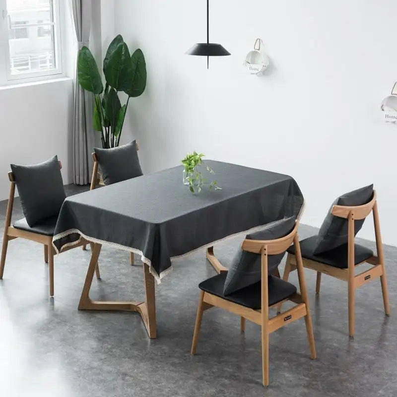 AquaGuard Table Cover: Heat & Spill Resistant Cloth - Smoky gray / 110x160cm