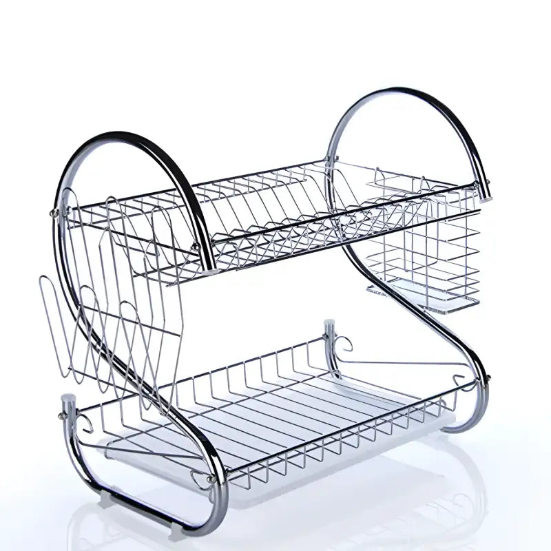 Stainless Steel Kitchen Organizer Rack - Silver