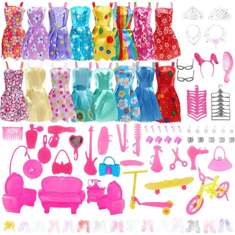 Doll clothes and accessories.