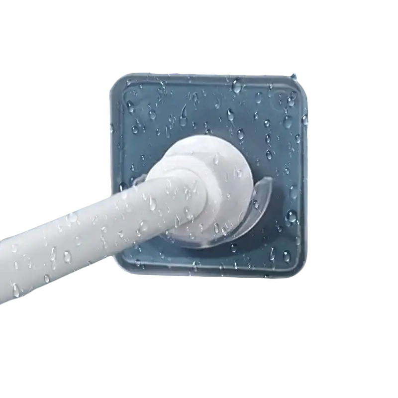 Adhesive towel bar holder.