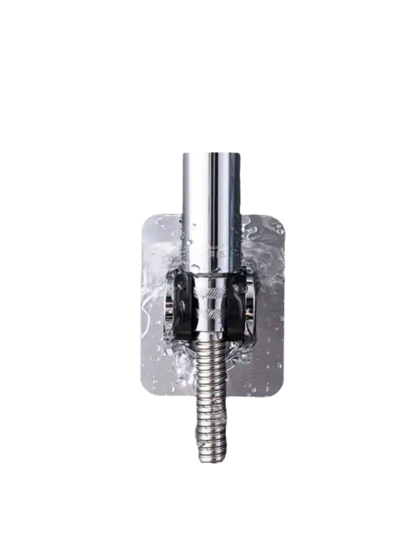 Suction cup shower holder.