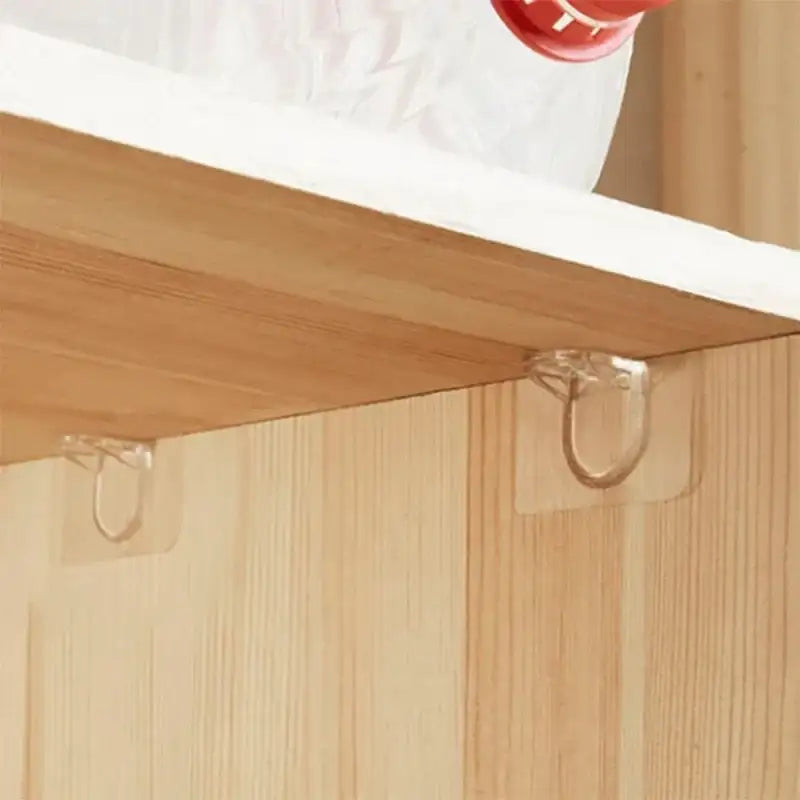 Shelf bracket adhesive nail self-adhesive wardrobe shelf bracket clip wall hanging bracket partition non punching