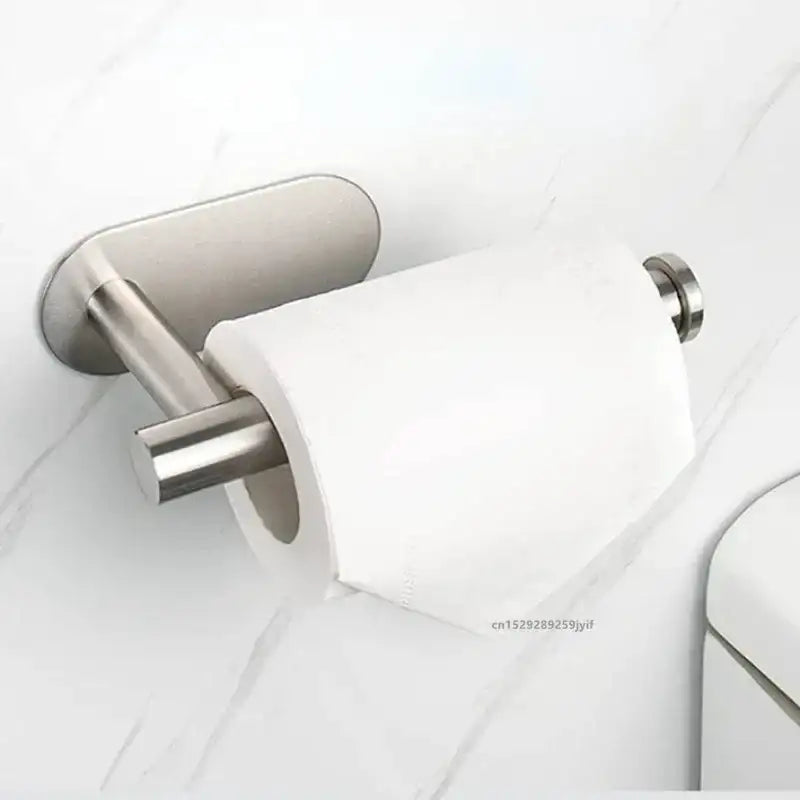 No Drilling Toilet Paper Holder SUS304 Stainless Steel Self Adhesive Wall Mount Tissue Towel Roll Dispenser