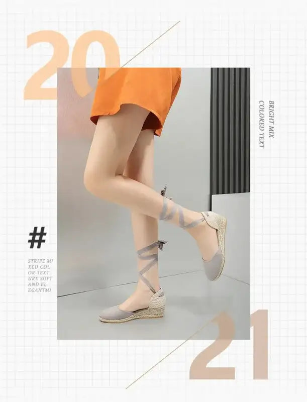 Sandals for Women 2025 Grass Woven High Heels Summer Strap High Heels Linen Soled Shoes Strap Hemp Rope Wedges Shoes