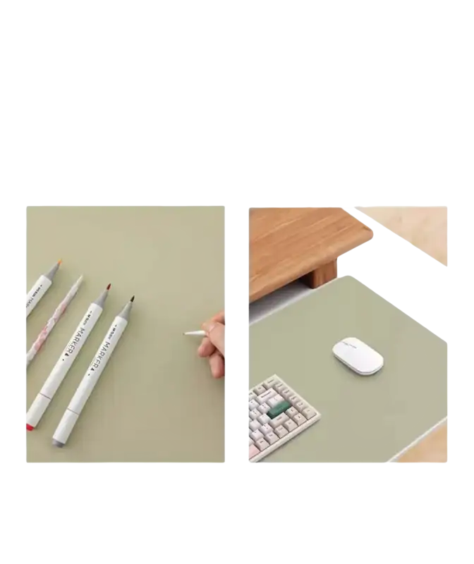 Multi-purpose desk pad.