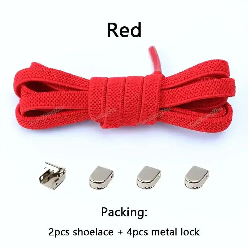 No Tie Shoe Laces Elastic Laces Sneakers Tennis Flat Shoelaces Without Ties Kids Adult Quick Shoe Lace Rubber Bands