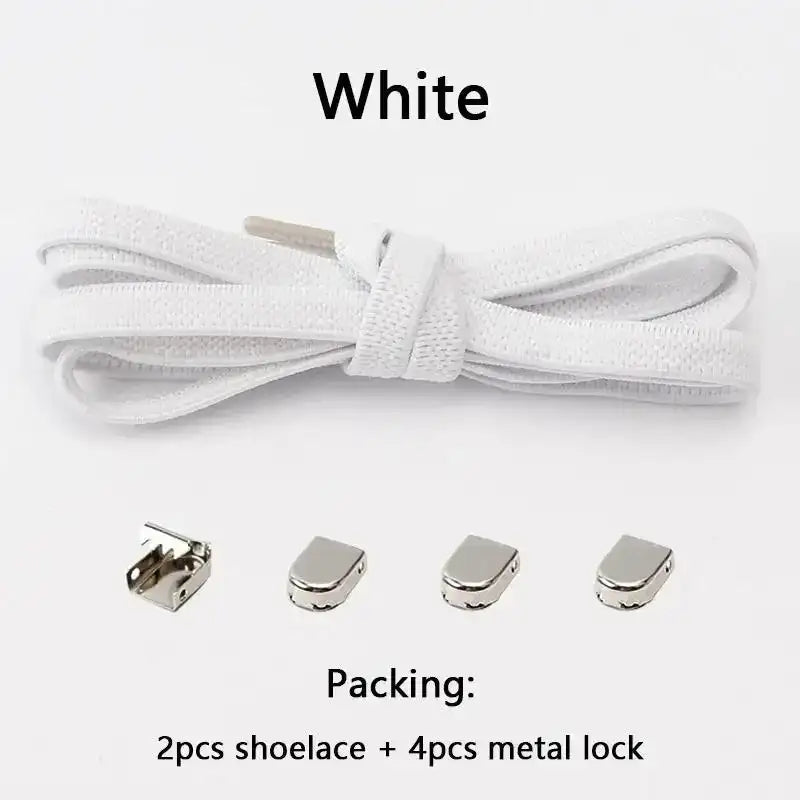 No Tie Shoe Laces Elastic Laces Sneakers Tennis Flat Shoelaces Without Ties Kids Adult Quick Shoe Lace Rubber Bands