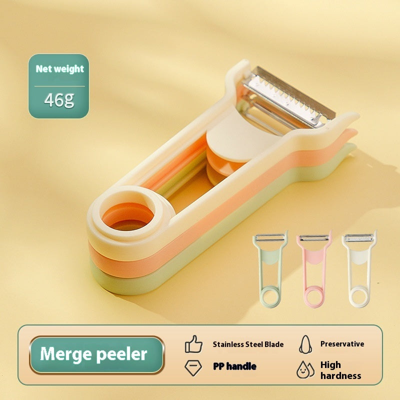 3-in-1 Portable Handheld Cheese & Vegetable Grater ā Stainless Steel Kitchen Tool š§š„
