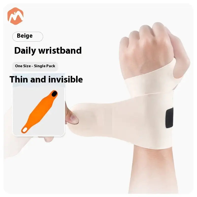 FitFlex Women’s Strain Relief Wristband Sleeve - Orange Beige