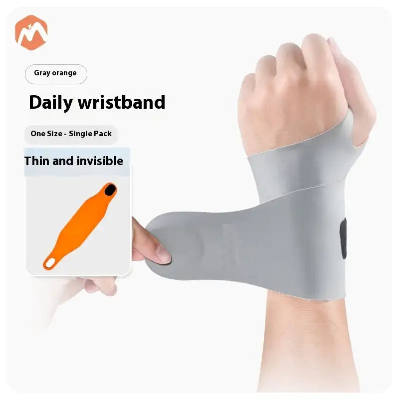 FitFlex Women’s Strain Relief Wristband Sleeve - Orange Gray