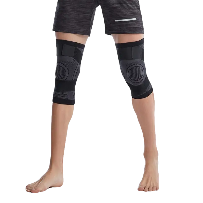 Knee support sleeves.