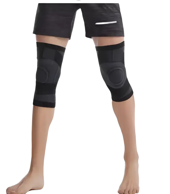 Pair of black knee pads.