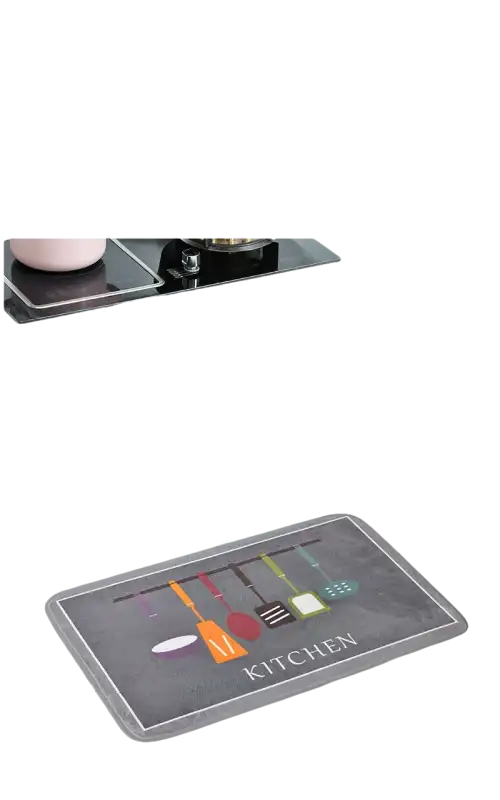 Kitchen floor mat.