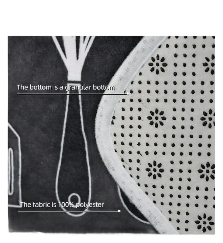 Material analysis of a rug.