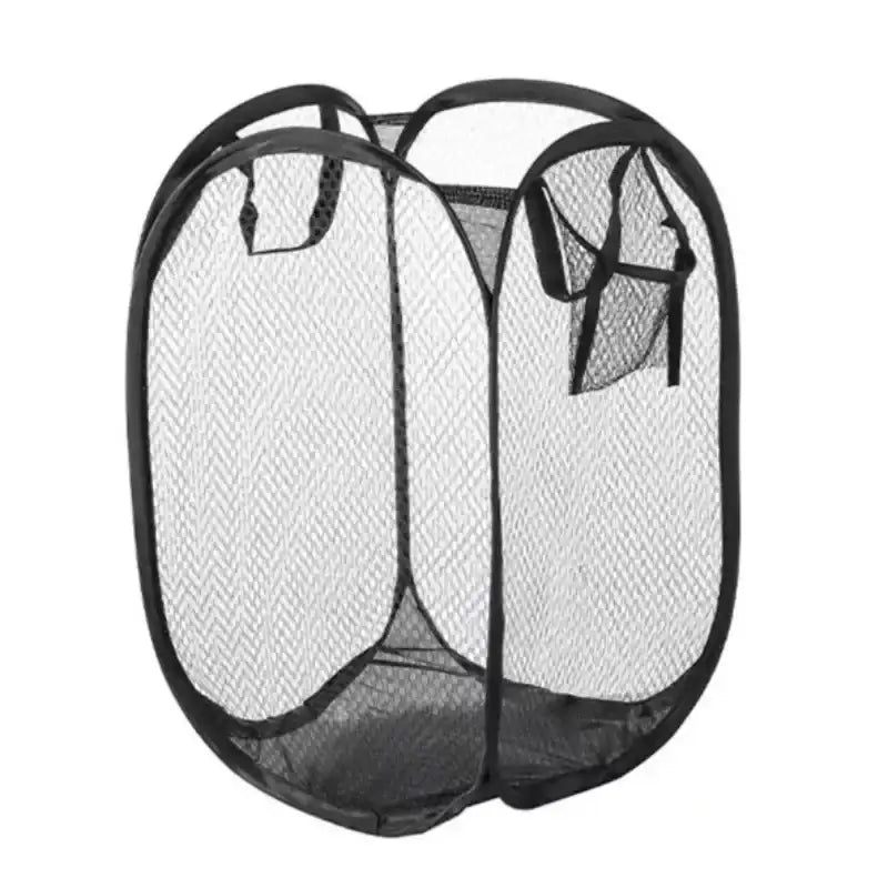 Foldable Color Mesh Clothes Dirty Clothes Basket Household Mesh Dirty Clothes Basket Storage Basket Storage Bucket