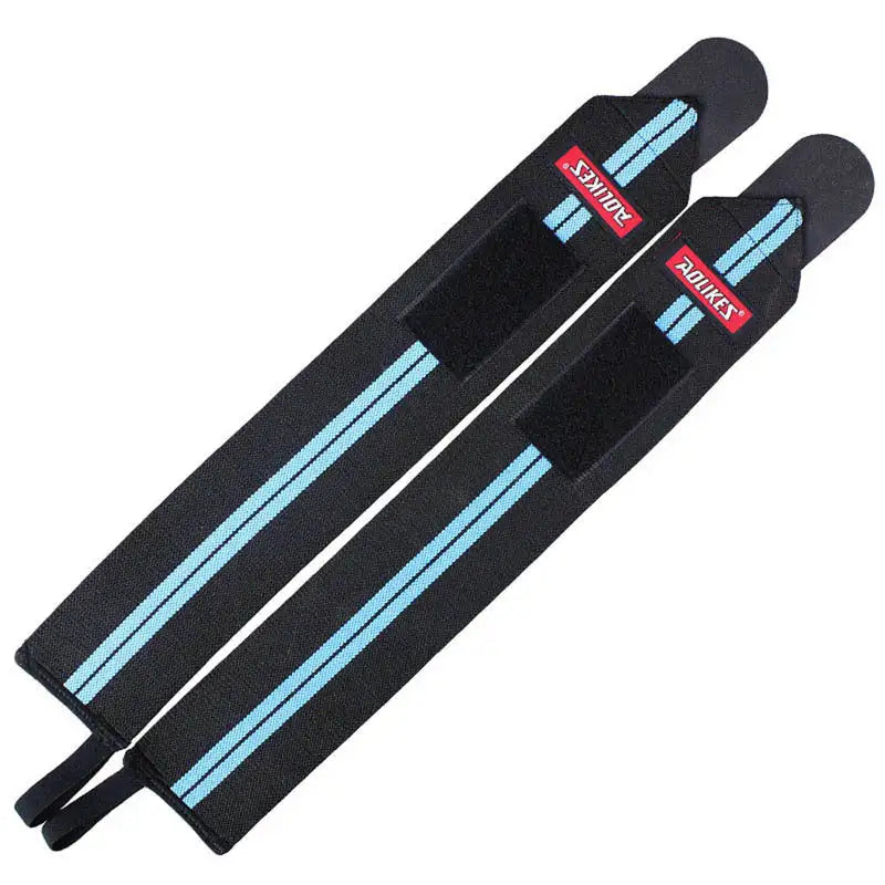 FlexStrap Wrist Wraps - Black blue 2pcs