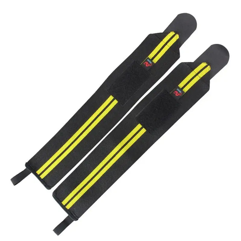 FlexStrap Wrist Wraps - Black yellow 2pcs